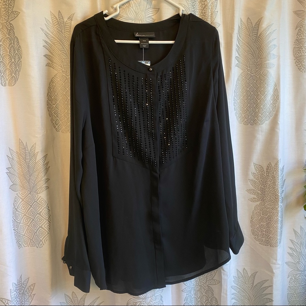 LAST CALL! Lane Bryant Beaded Blouse - NWT